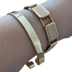 Gold-Toned Bracelets Set of 2